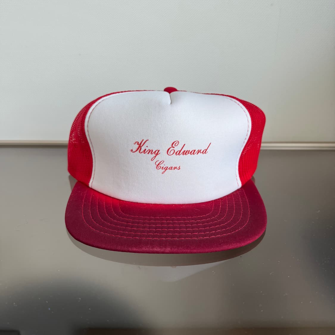 USA 빈티지 모자 볼캡 vintage cap 트러커 메쉬 레드 상품이미지2