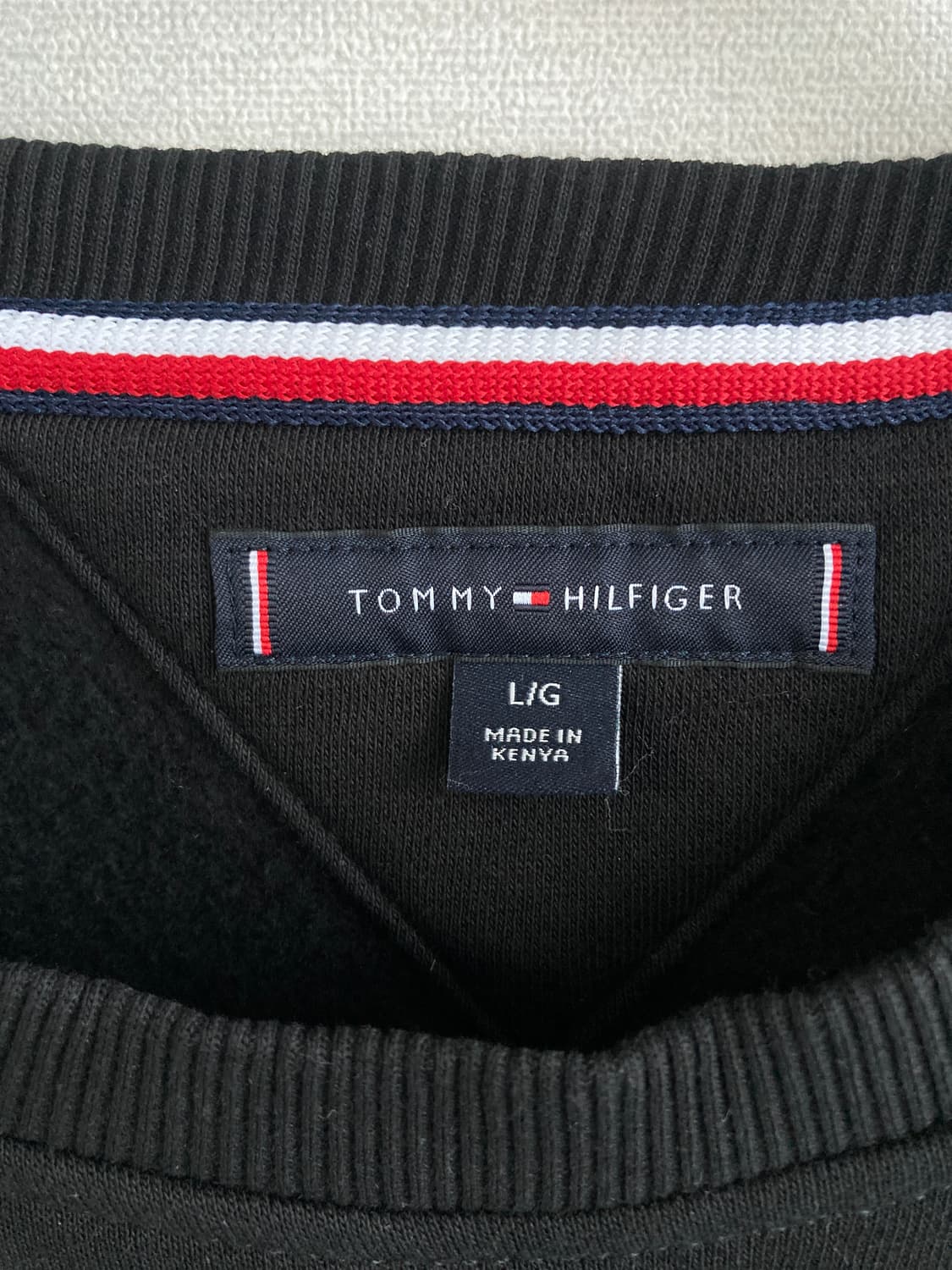 타미힐피거 블랙 맨투맨 L 상품이미지2