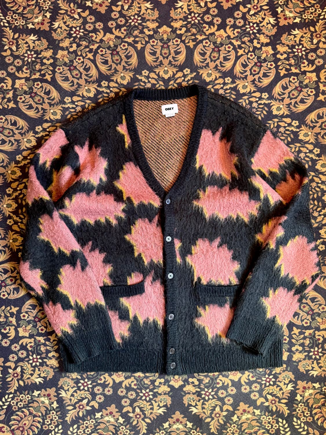 OBEY 모헤어 가디건 상품이미지1