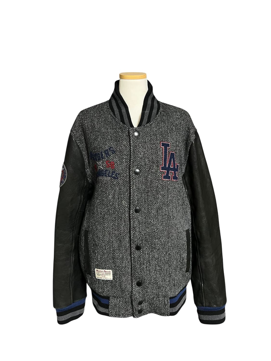 MLB 헤리스트위드 양가죽 야구점퍼 바스킷쟈켓 상품이미지1