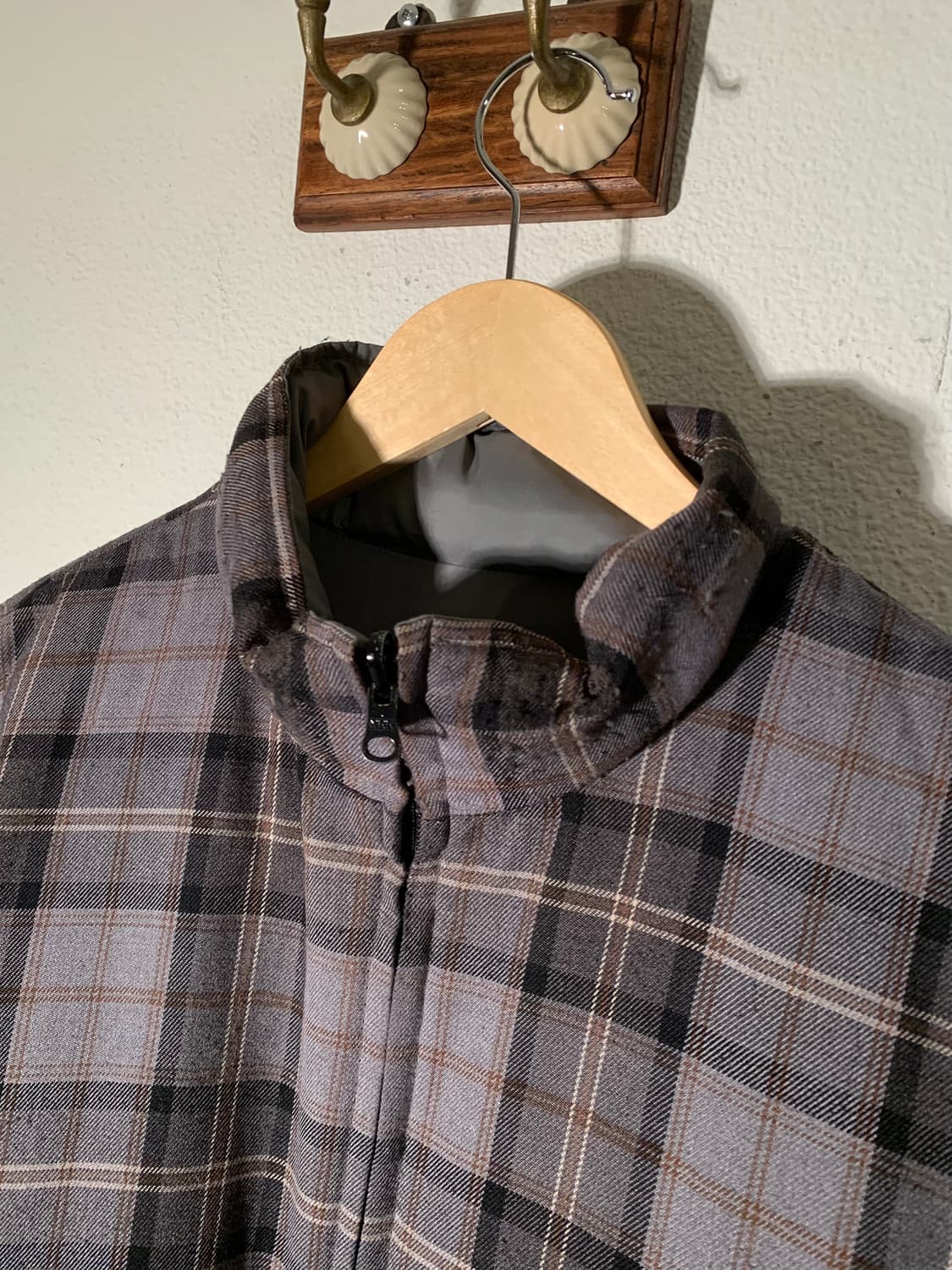 빔즈 리버시블 타탄체크 패딩 상품이미지3