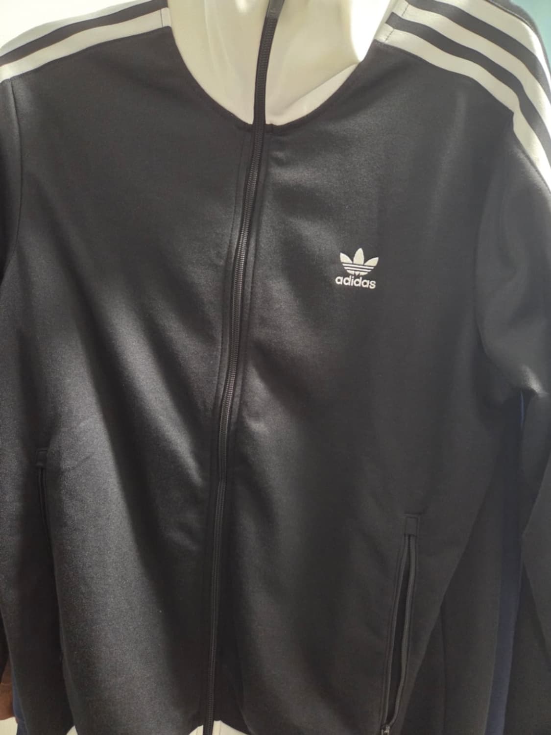 아디다스 베켄바우어 트랙탑 블랙/화이트 (XL) 상품이미지3