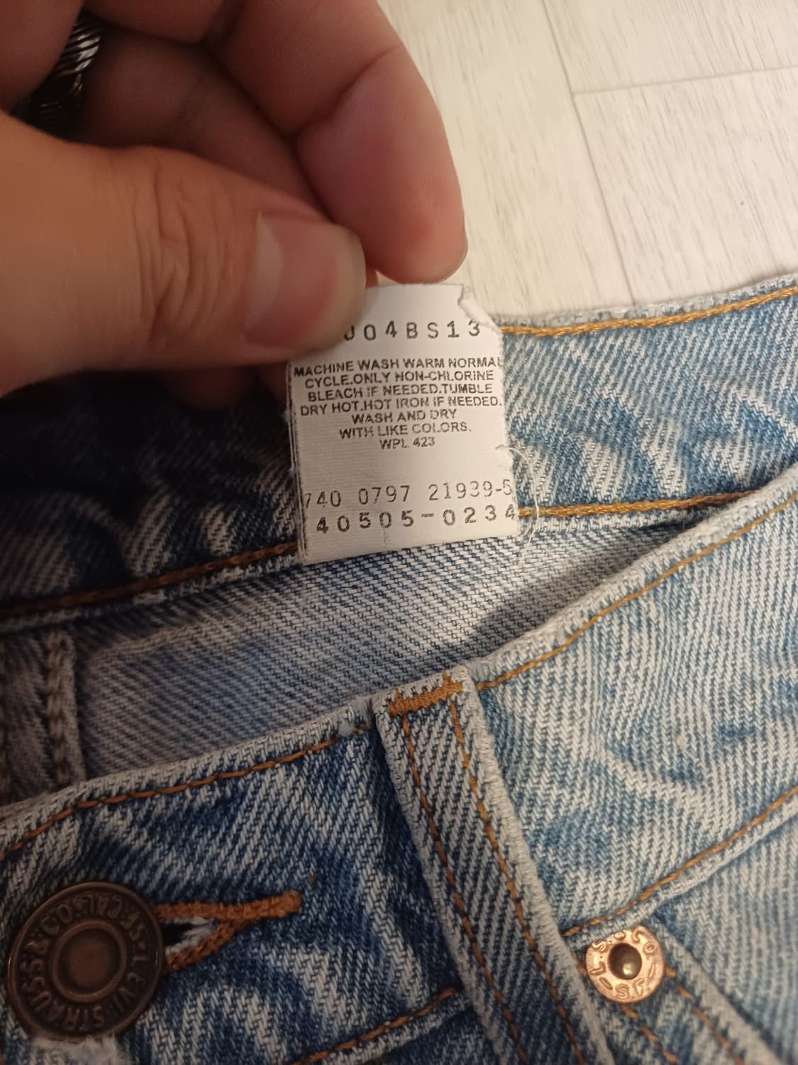 90s리바이스 505중청연청 31 32 33 34청바지데님아메카지워크웨어 상품이미지3