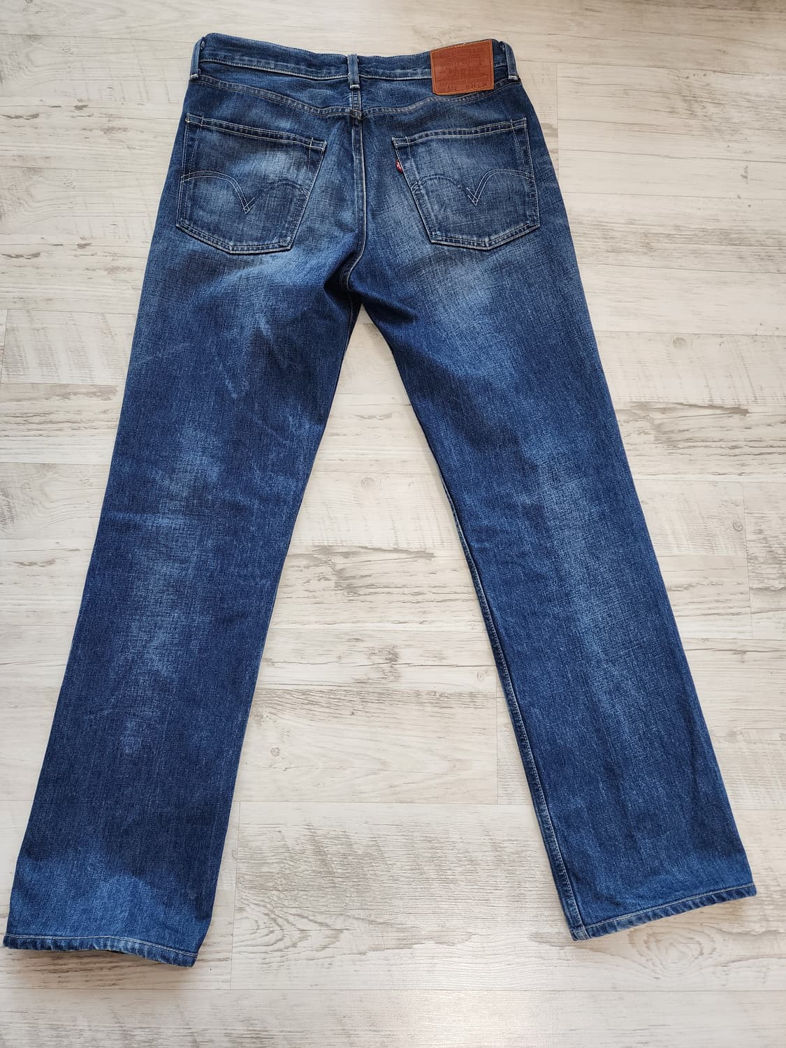 LEVIS 리바이스 502 일본산 셀비지 워싱 데님 팬츠. W34 청바지 상품이미지2
