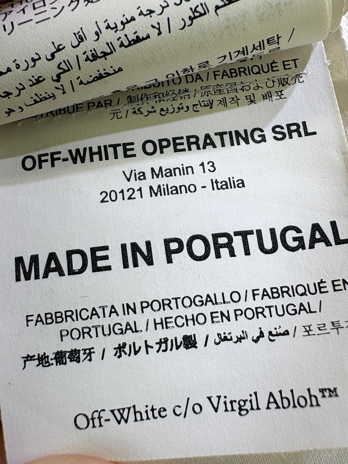 OFFWHITE (Made in Portugal) 반팔 티셔츠 상품이미지8