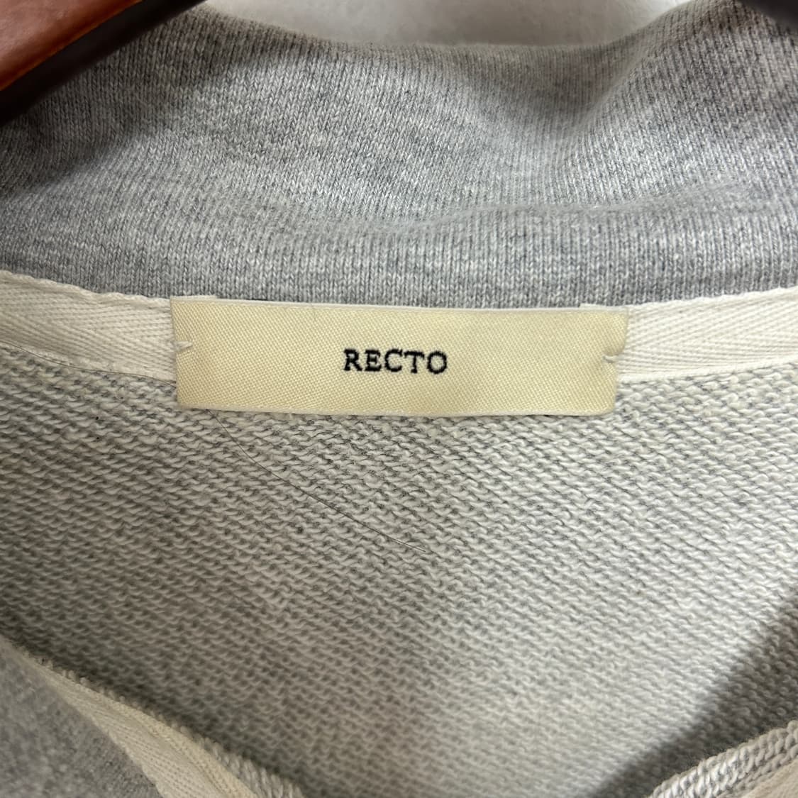 렉토 RC 로고 하프 집업 스웻셔츠 맨투맨 상품이미지6