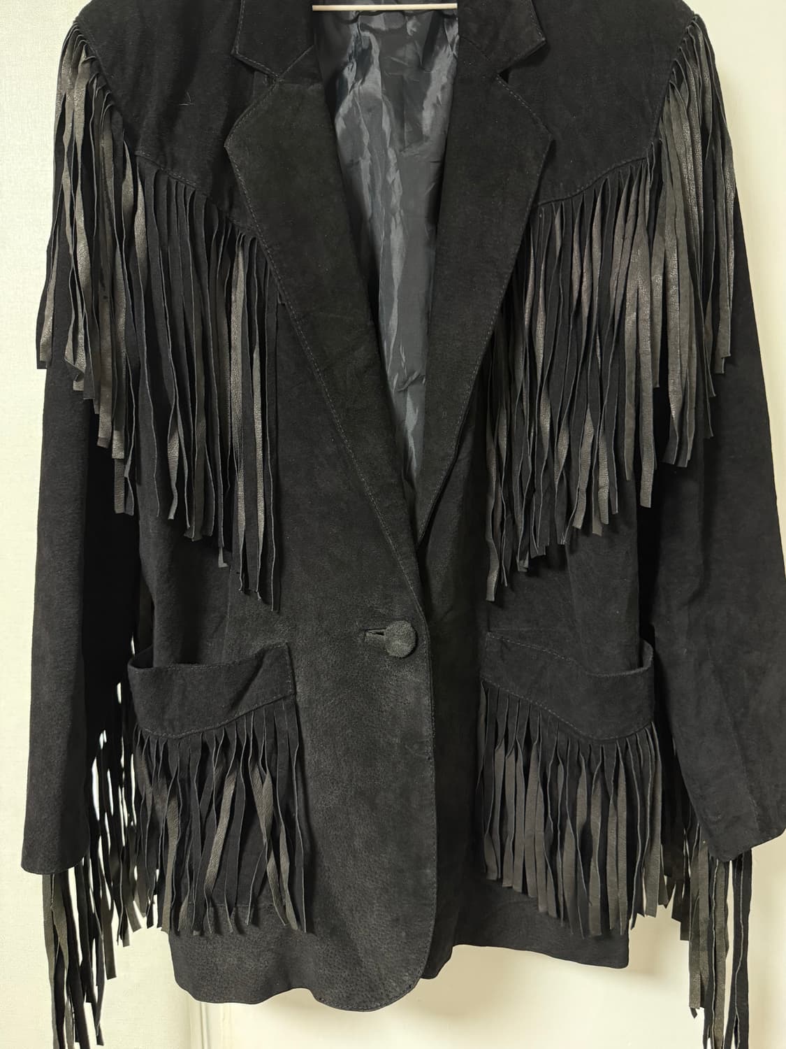 Neutral Trritory 원버튼 프린즈 소가죽 블레이저 상품이미지4