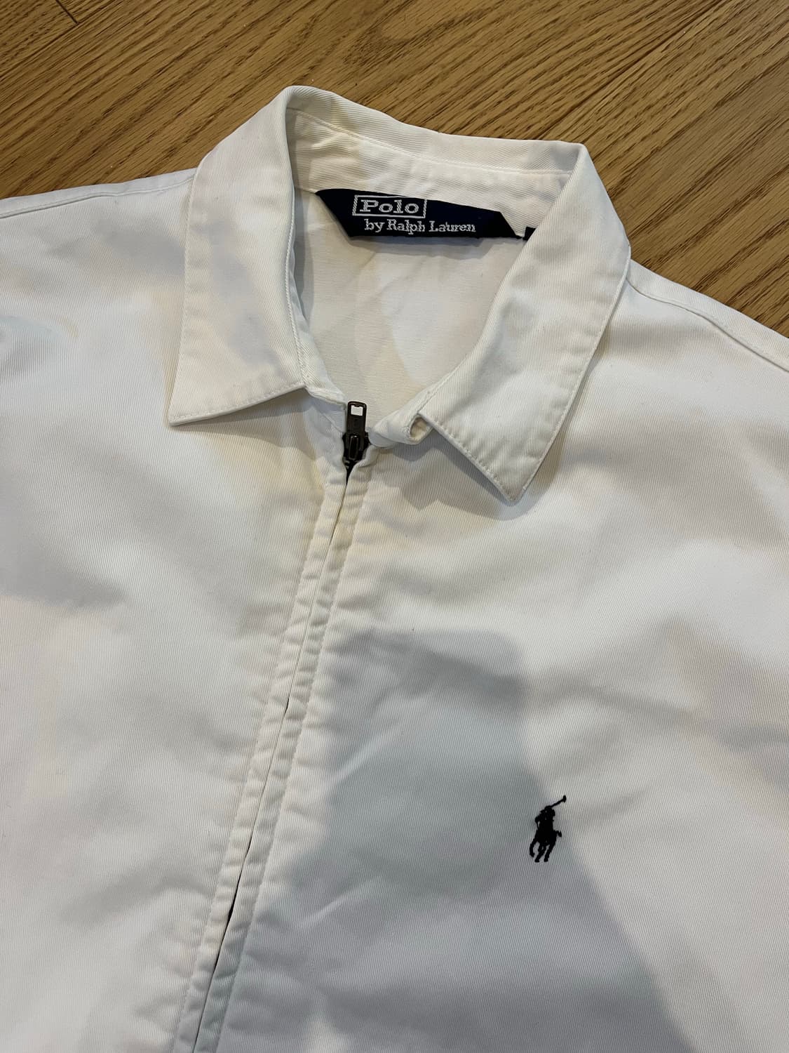 빈티지 랄프로렌 폴로 면자켓 화이트 상품이미지2