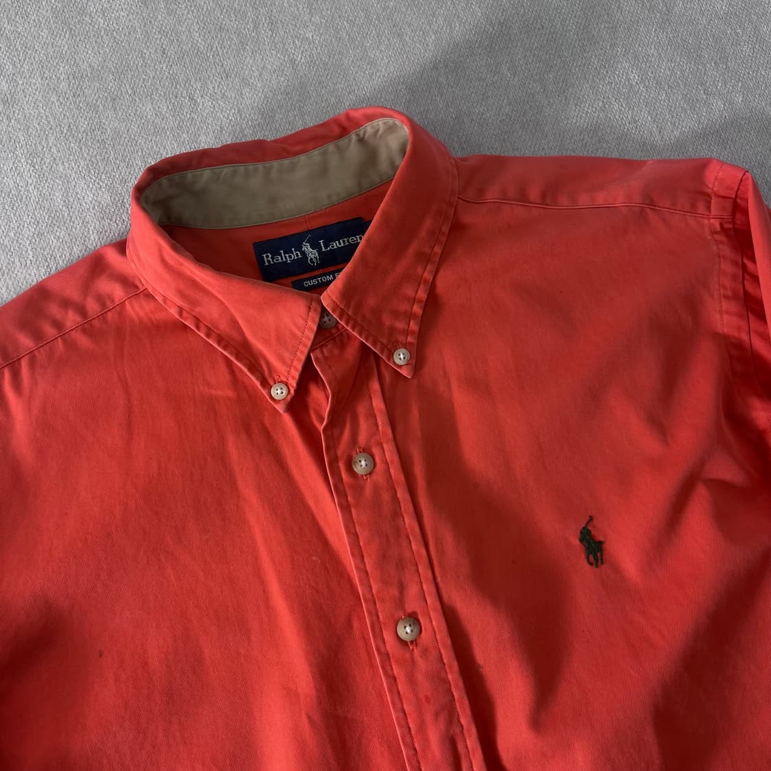 105 폴로랄프로렌 코튼 오렌지 셔츠  상품이미지2