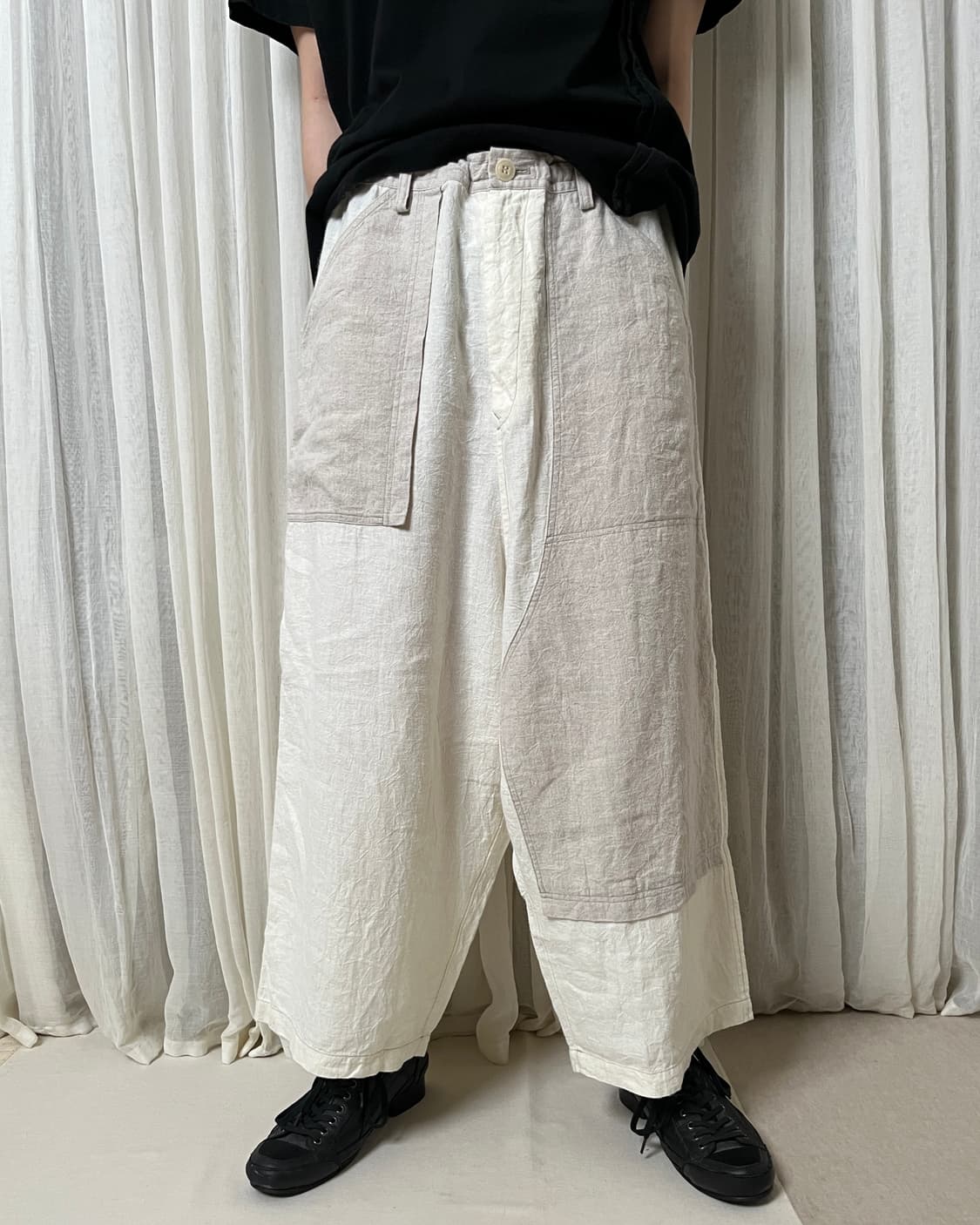 요지야마모토 Y’s 사루엘 와이드팬츠 Yohji yamamoto 샘플 상품이미지8