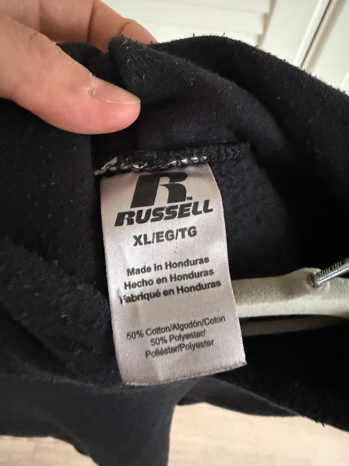 [XL] 00s 50/50 러셀 후드티 블랙 상품이미지2