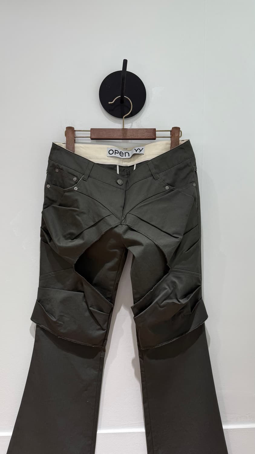 오픈와이와이 개더드 부츠컷 팬츠 상품이미지2