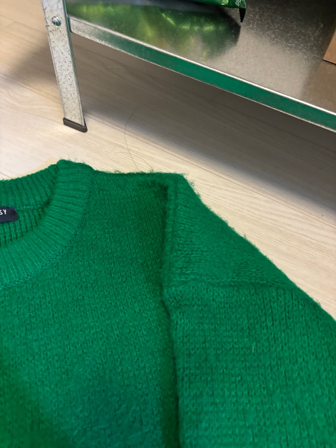 테이크이지 니트 그린 상품이미지6