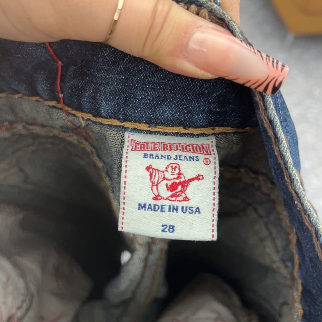 트루릴리전 빌리슈퍼티 로우라이즈 데님팬츠 28인치 C08234 상품이미지6