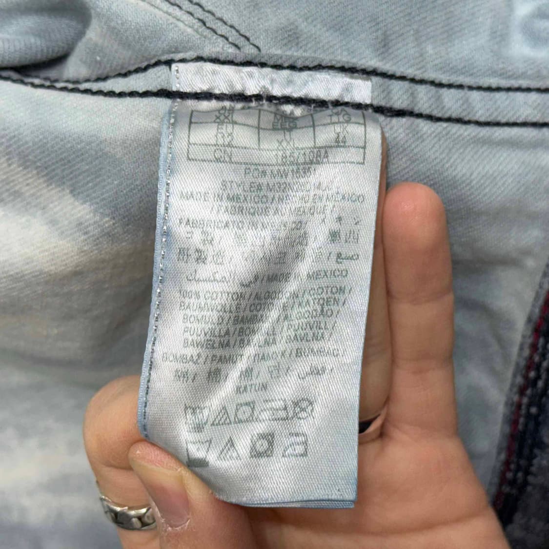 90s 게스 다이아몬드 데님 자켓 상품이미지7