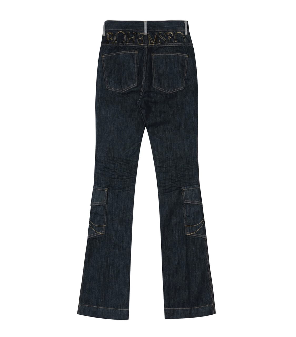 보헤미안서울 SELVEDGE CARGO BOOTCUT, BLUE 상품이미지1