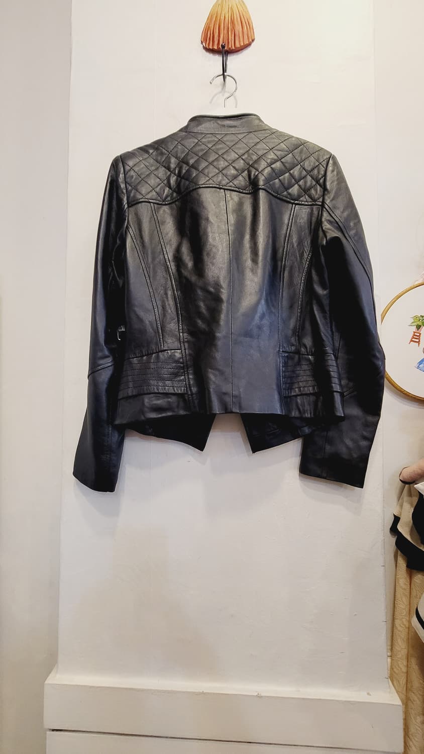 양가죽 라이더 자켓. H&M 자카드 자수스커트 상품이미지7
