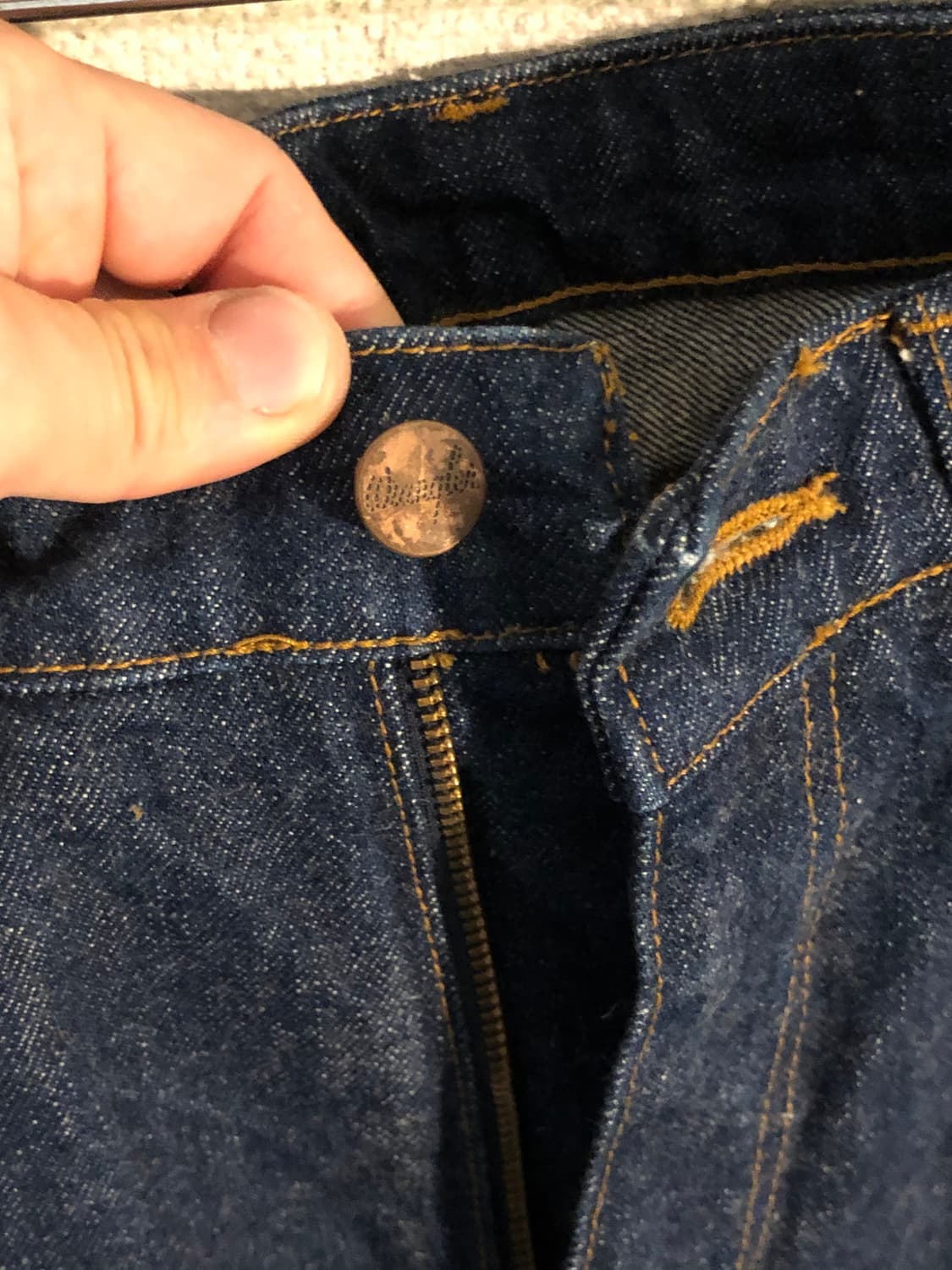 랭글러 레귤러핏 진청 데님 일자 청바지 33 상품이미지3