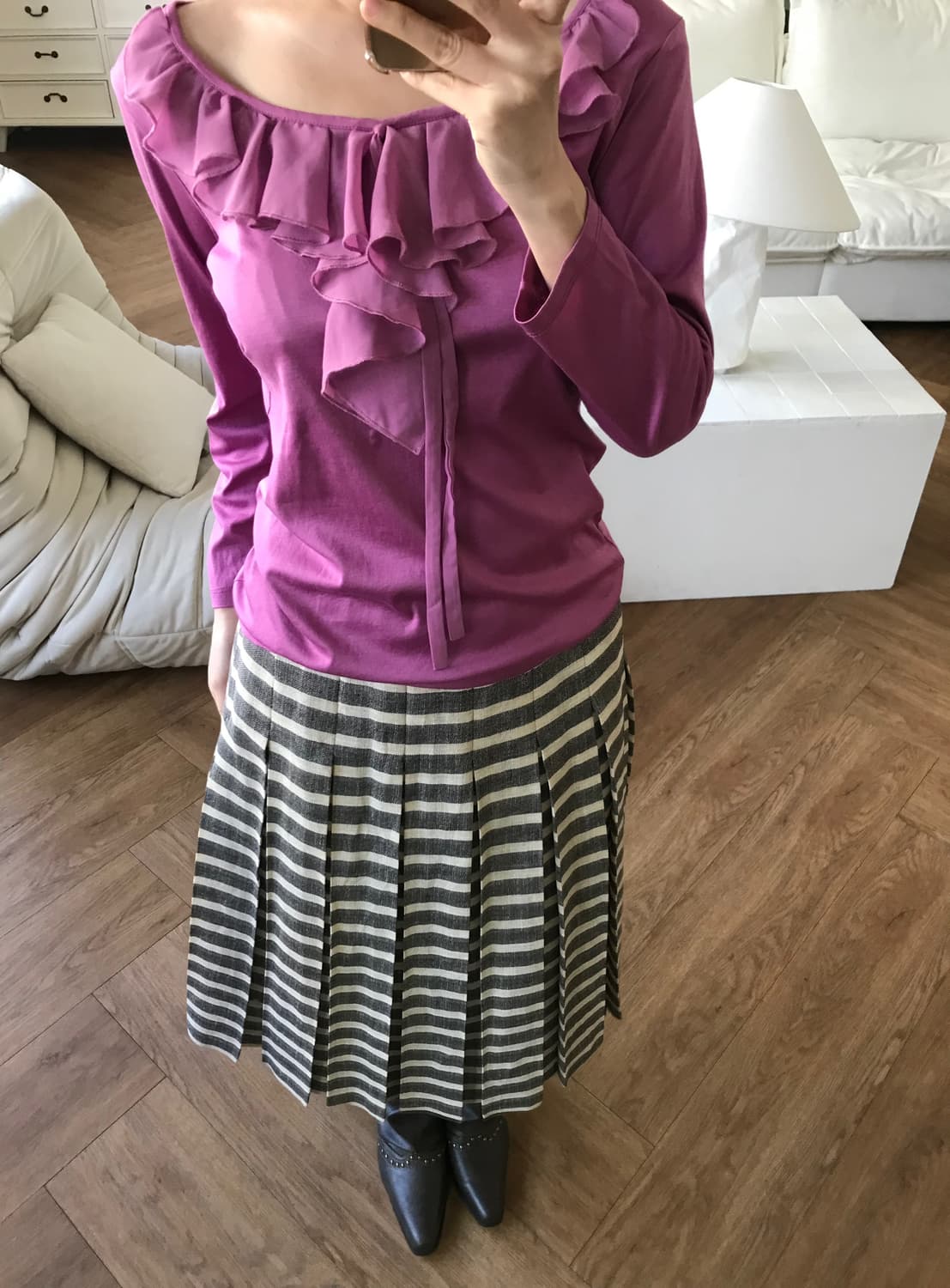 vintage stripe skirt 상품이미지6