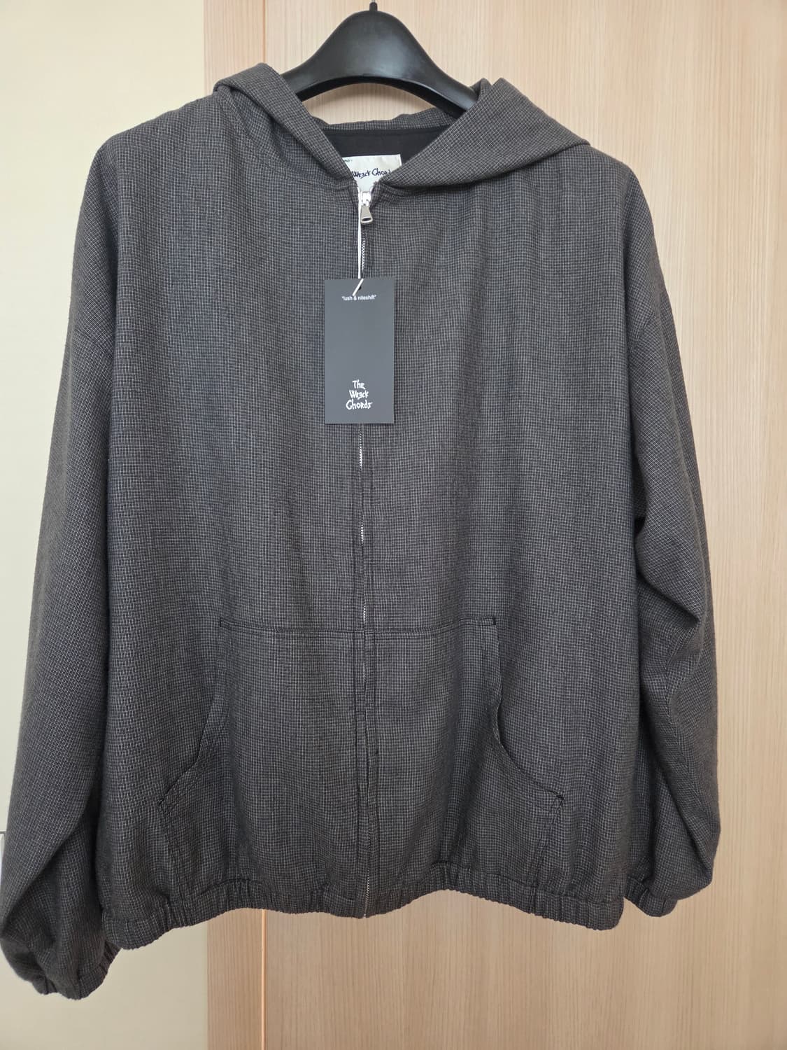 더뤡코즈 울체크 후디점퍼 2사이즈 상품이미지1