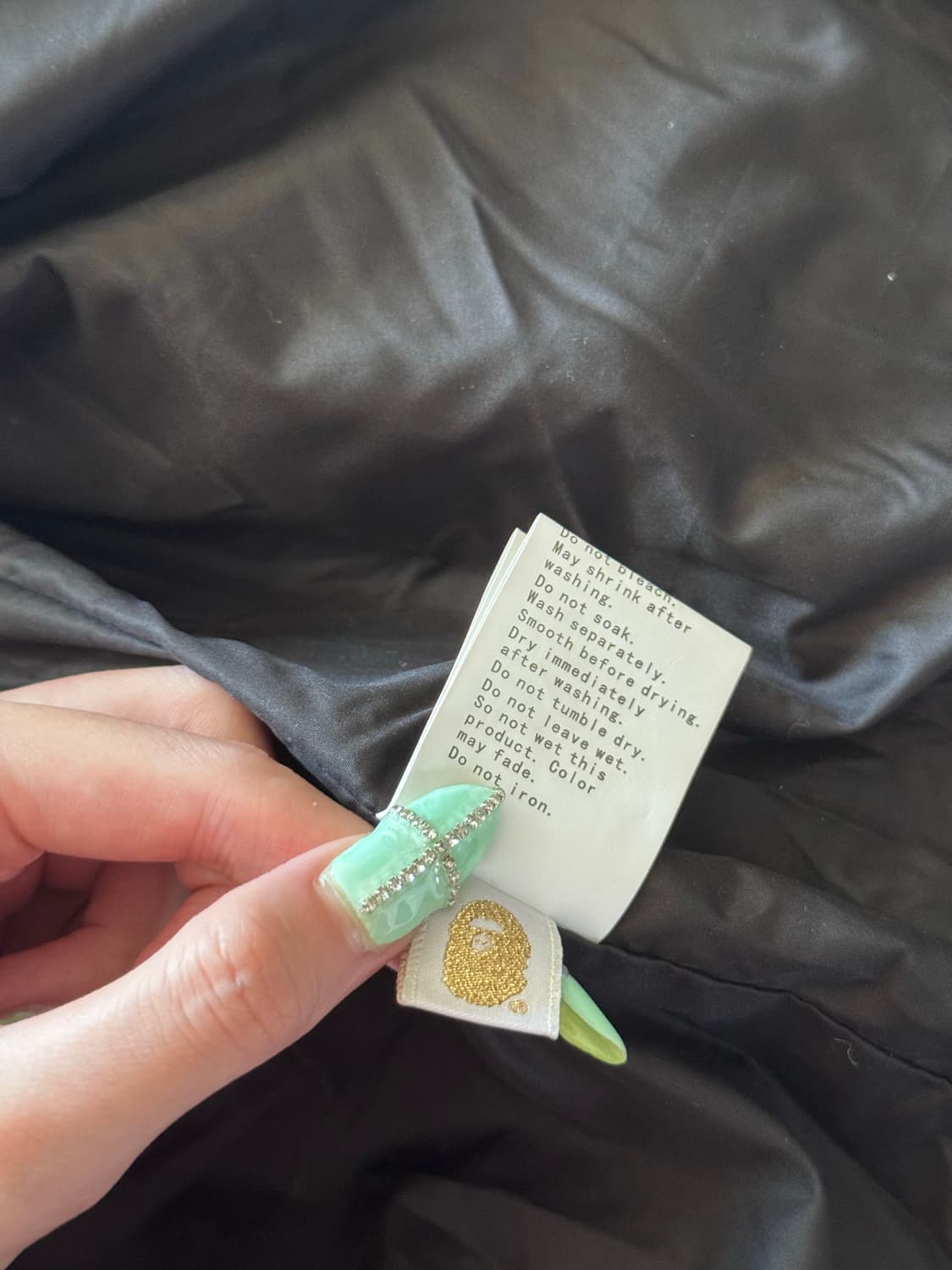 베이프 샤크 녹계 패딩 상품이미지9