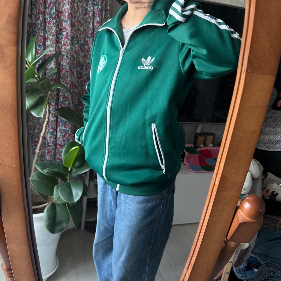 아디다스 그린 팔메이라스 콜라보 올드스쿨 트랙탑 져지 상품이미지5