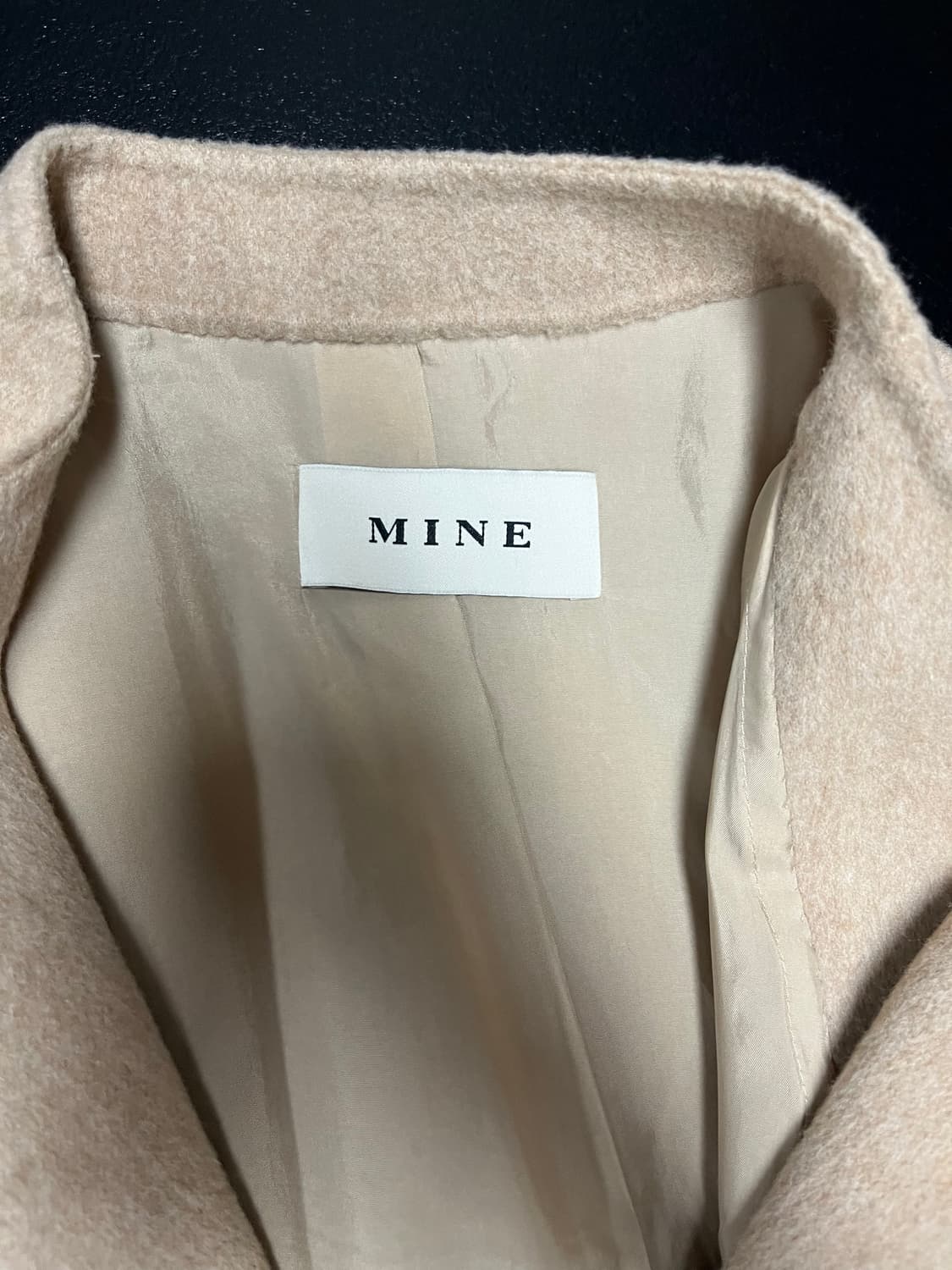 한섬 MINE 핸드메이드 울 캐시미어 코트 상품이미지5