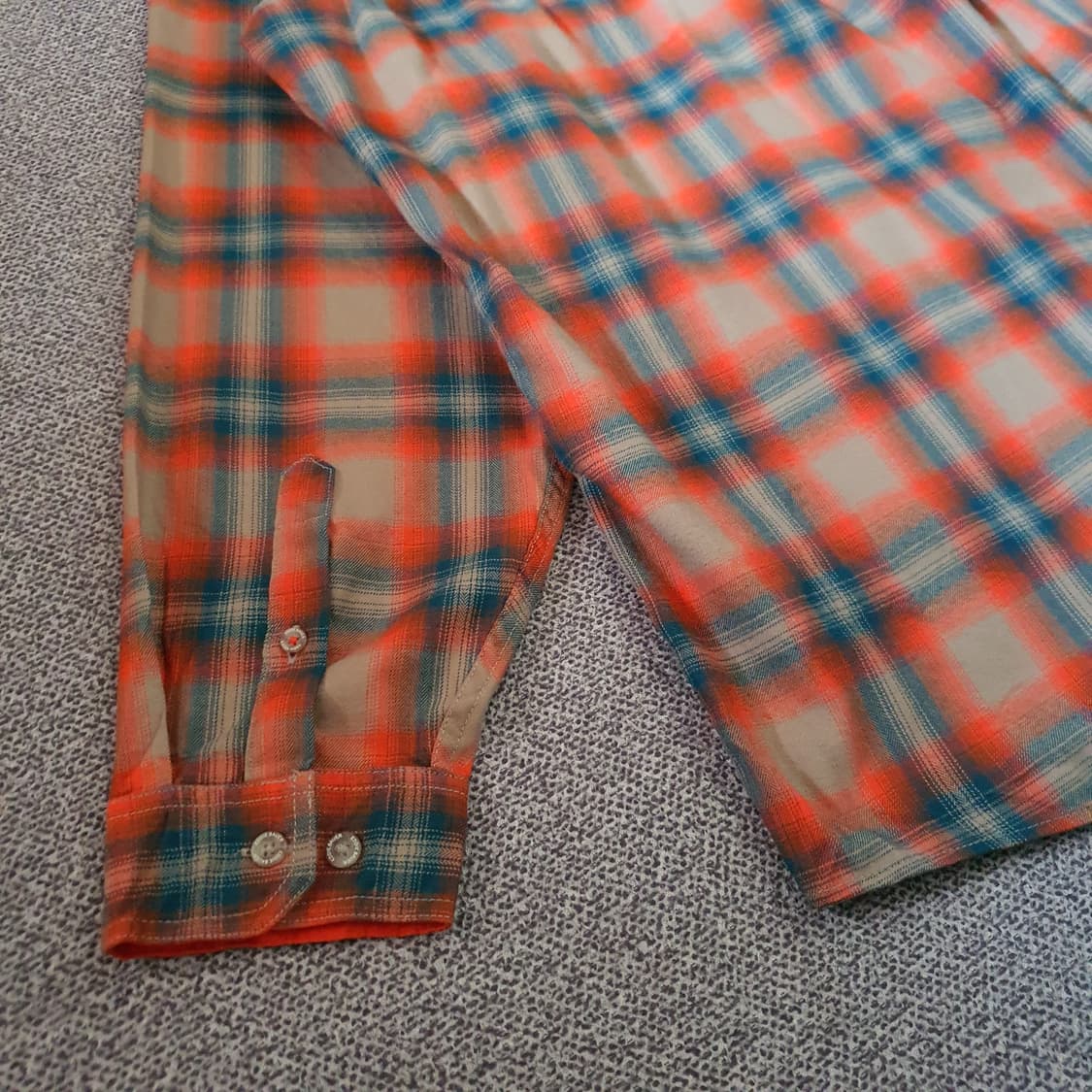 에디바우어 오렌지체크 플란넬 셔츠  no.77 상품이미지8