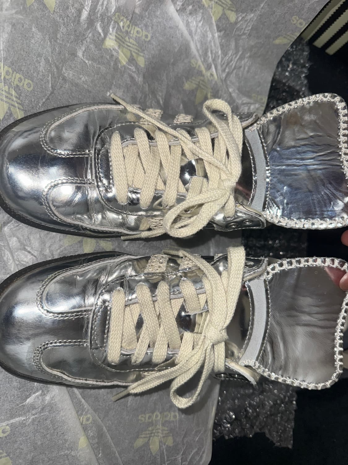 아디다스 웨일즈보너 삼바 실버 메탈릭 265 상품이미지9