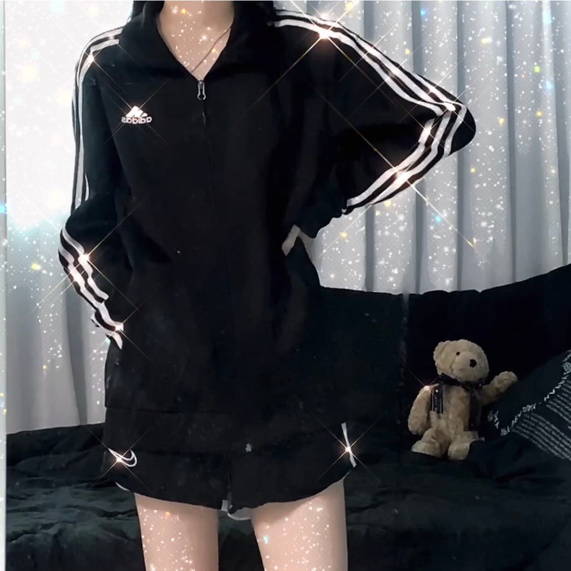 아디다스 져지 삼선 트랙탑 L 100 상품이미지3