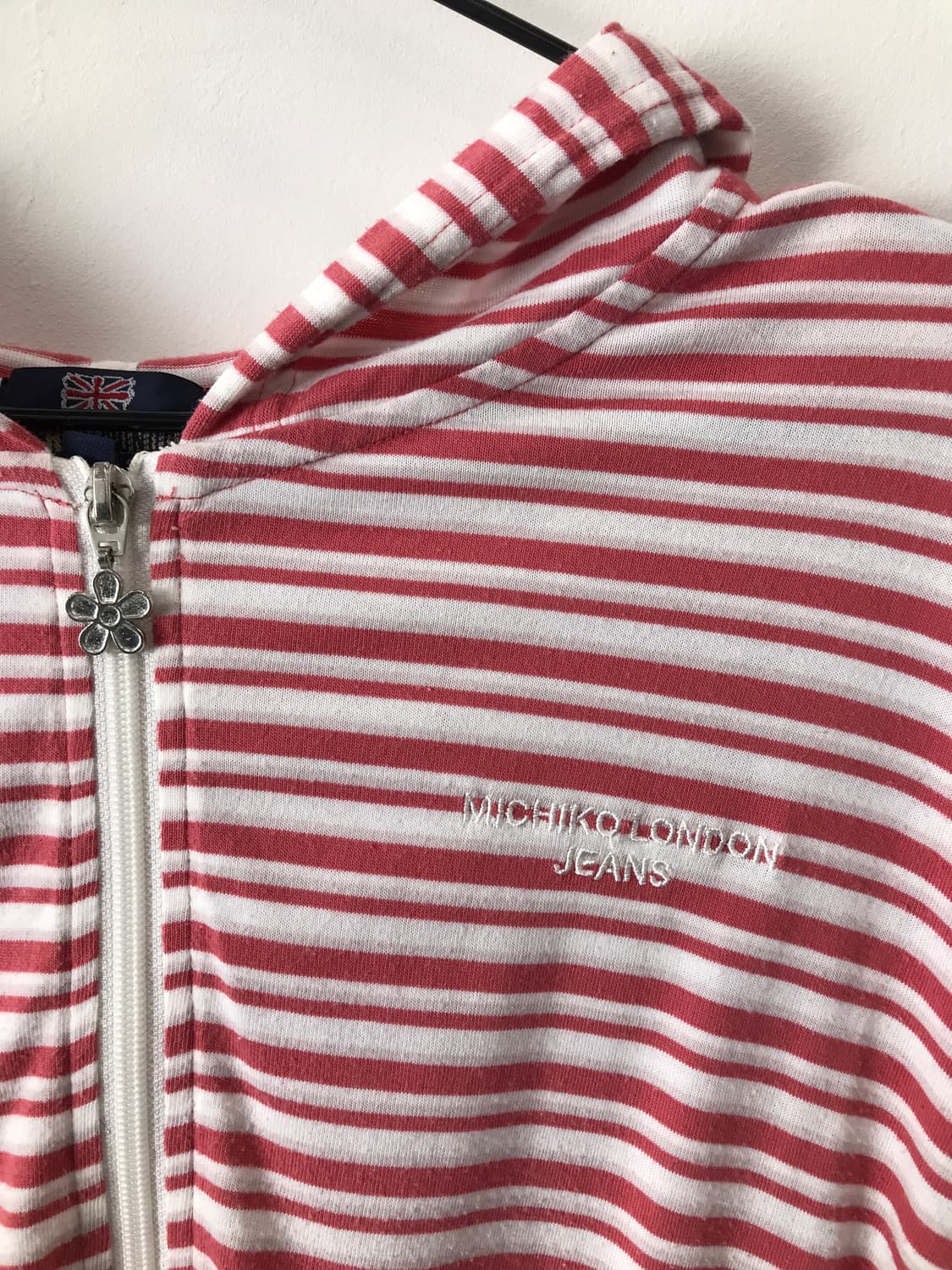 MICHIKO LONDON Striped Hooded Zip-Up 상품이미지7