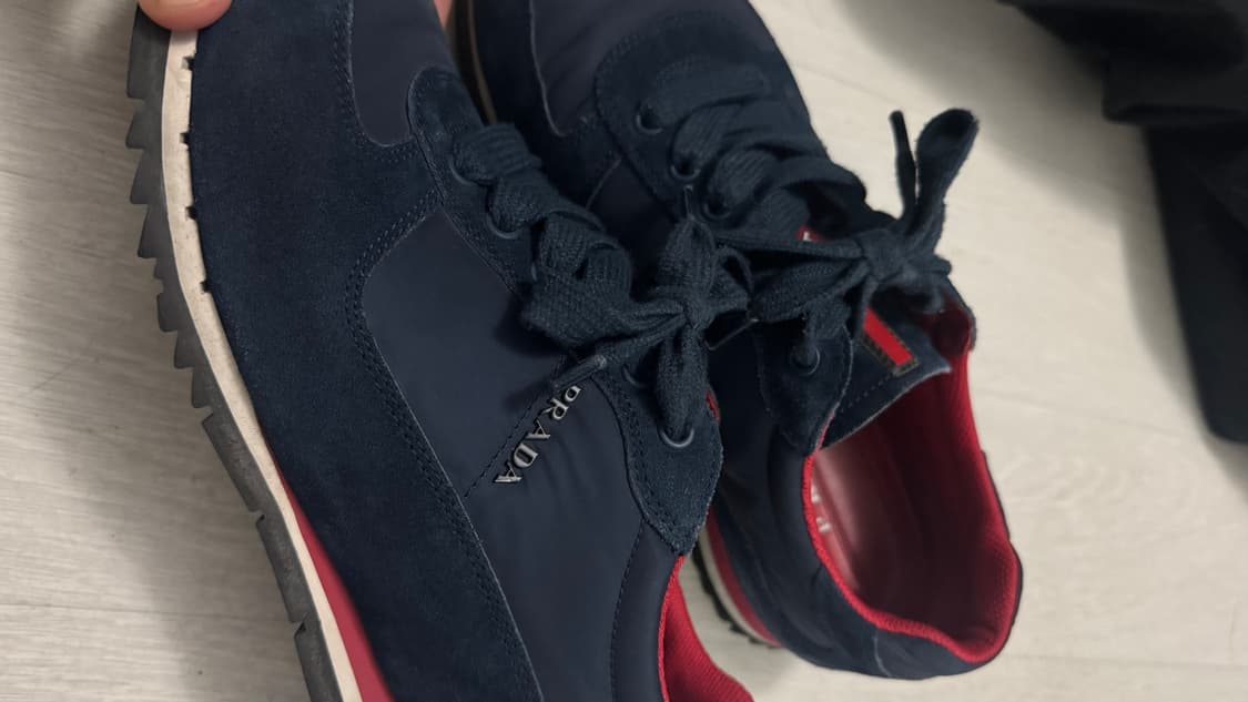 프라다 나일런 스웨이드 스니커즈 상품이미지3