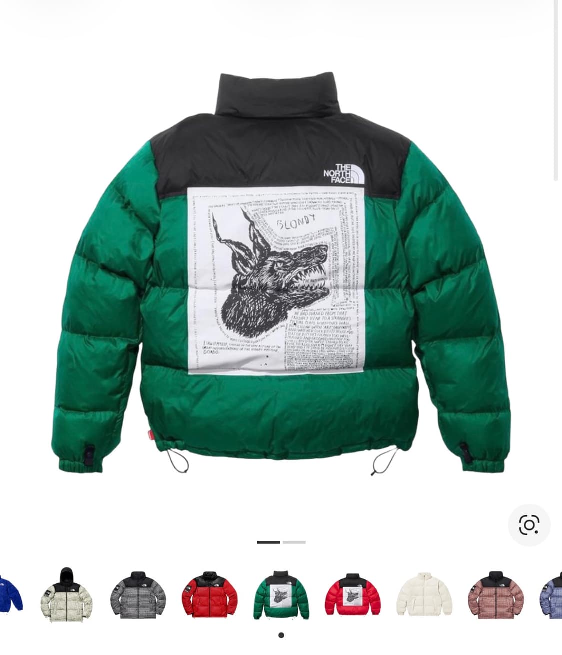 슈프림 x 노스페이스 눕시 자켓 그린 - 24FW 상품이미지1