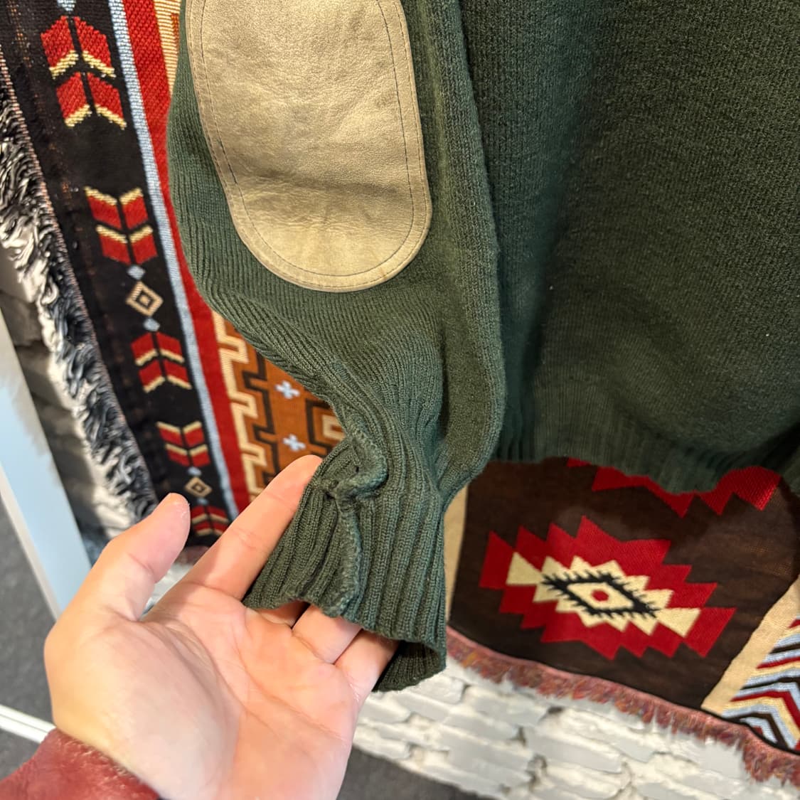 버버리 90‘s 코만도 엘보패치 니트 상품이미지3