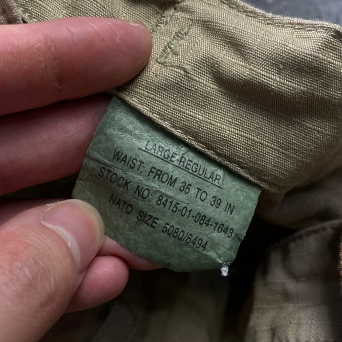 35 미군 오리지날 데저트 카모 BDU 팬츠 상품이미지3