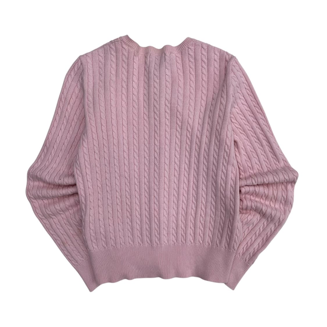 폴로 랄프로렌 화이트포니 딸기맛 꽈배기 버튼 니트 L 상품이미지3