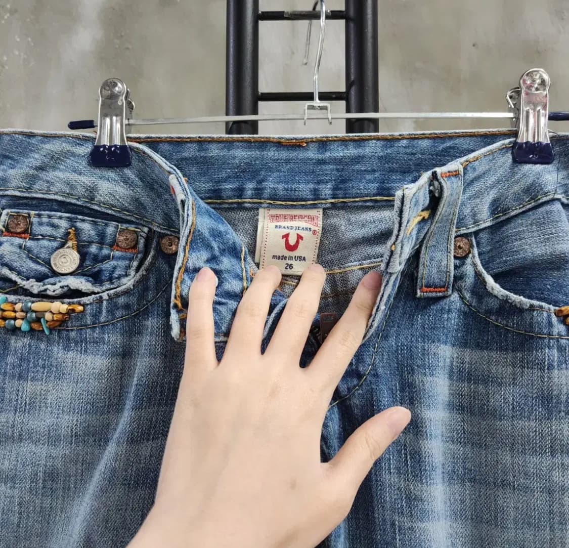 트루릴리전 데님 팬츠 부츠컷 로우라이즈 26 상품이미지5