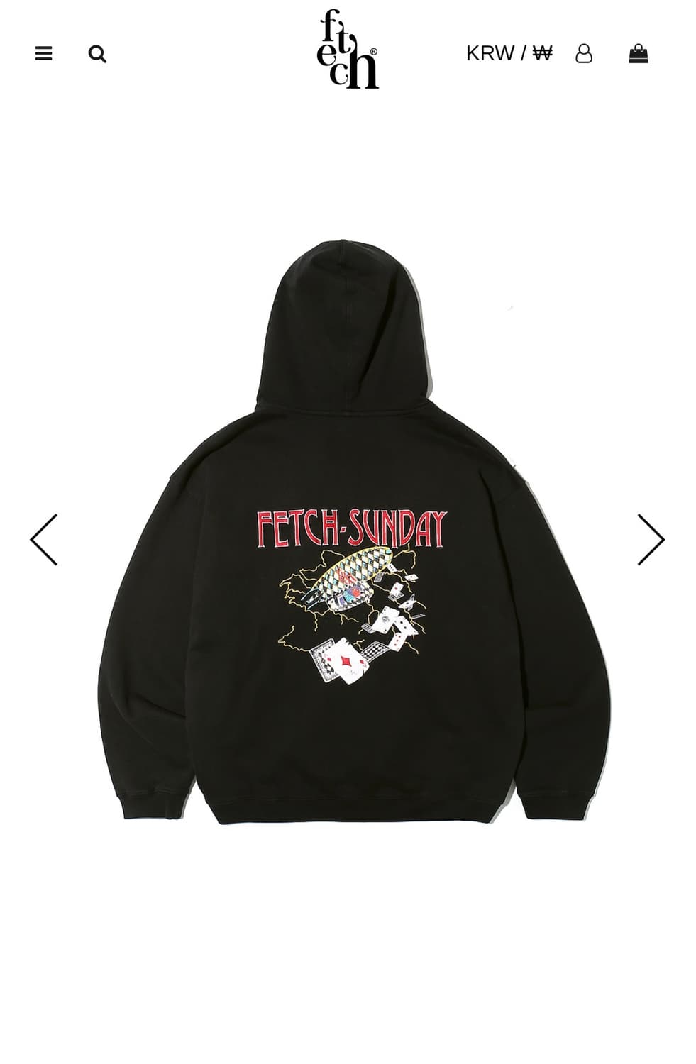 (쿄카 착용) Fetch Sunday AIRSHIP 후드집업 L 상품이미지6