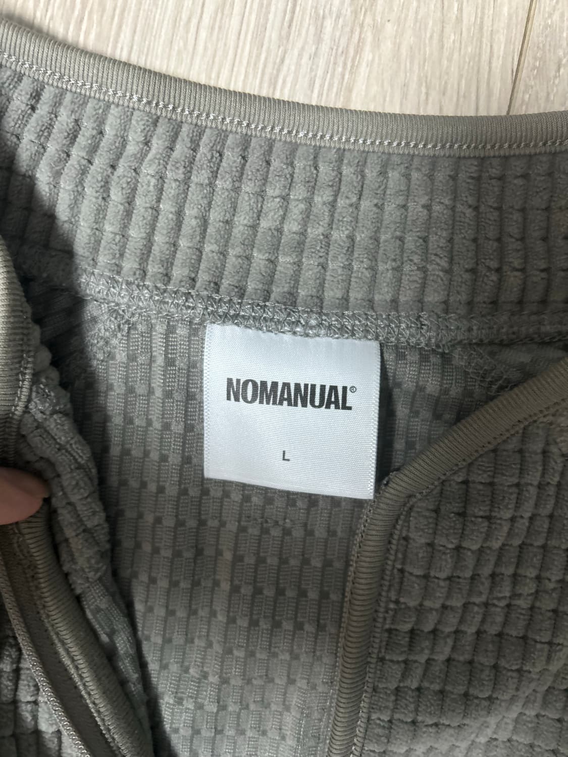 노매뉴얼 헤비 와플 하프 집업 상품이미지3