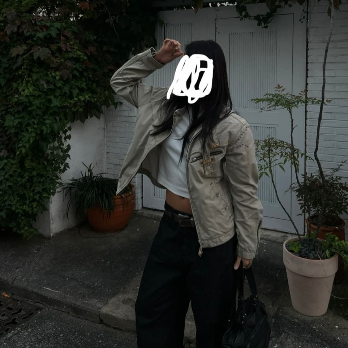 BALL 빈티지 베이지 바이커 자켓 상품이미지8