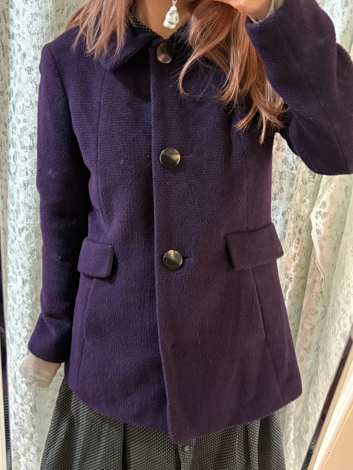 보라색 코트 상품이미지4