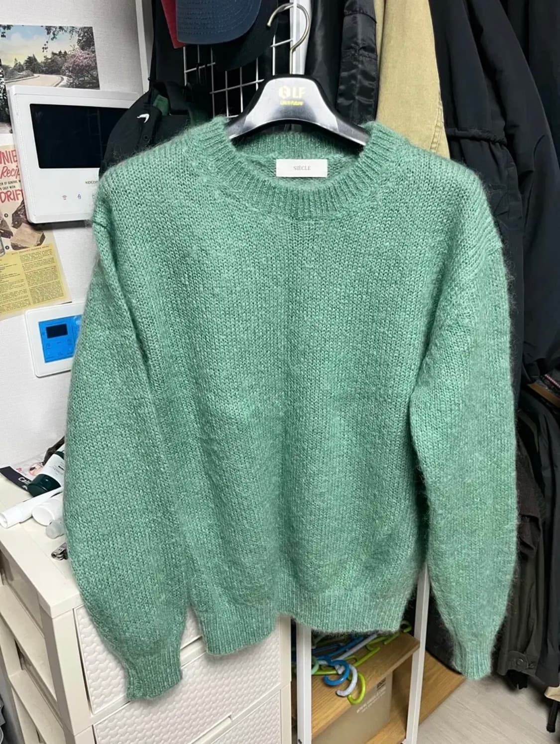 시에클 모헤어 라운드 니트 민트 M 상품이미지2