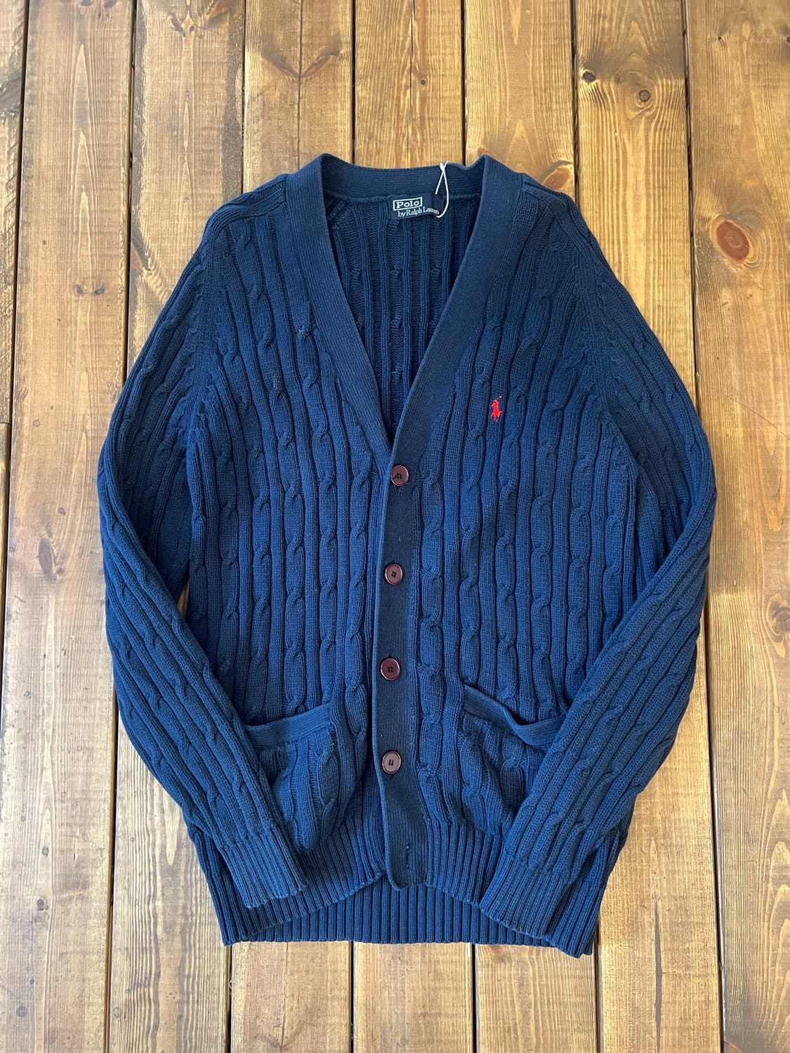 폴로 꽈배기 네이비 가디건 상품이미지8