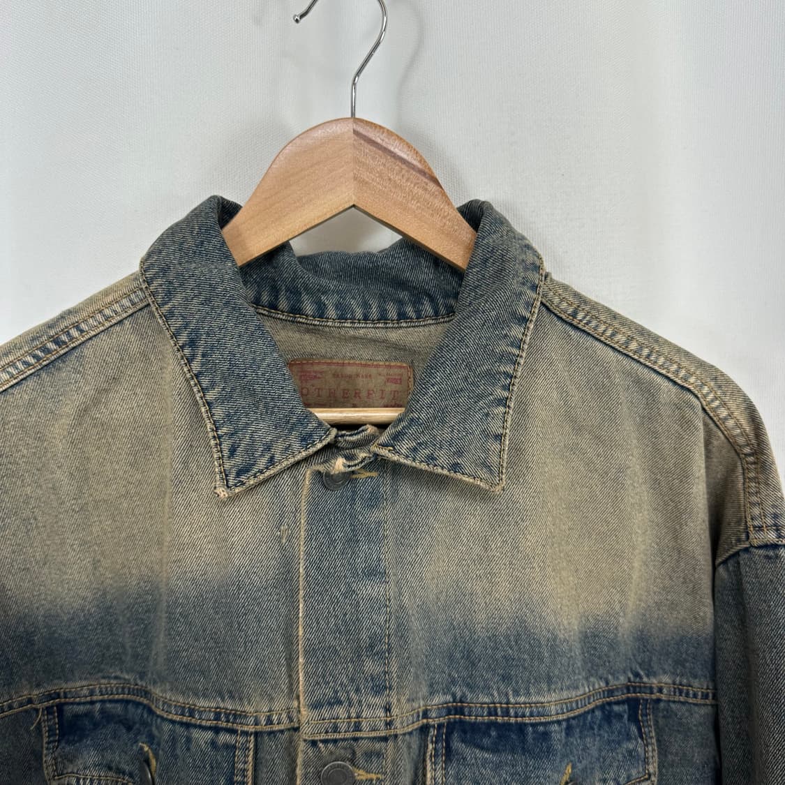 아더핏 남자 오버핏 데님 자켓 FREE 상품이미지2