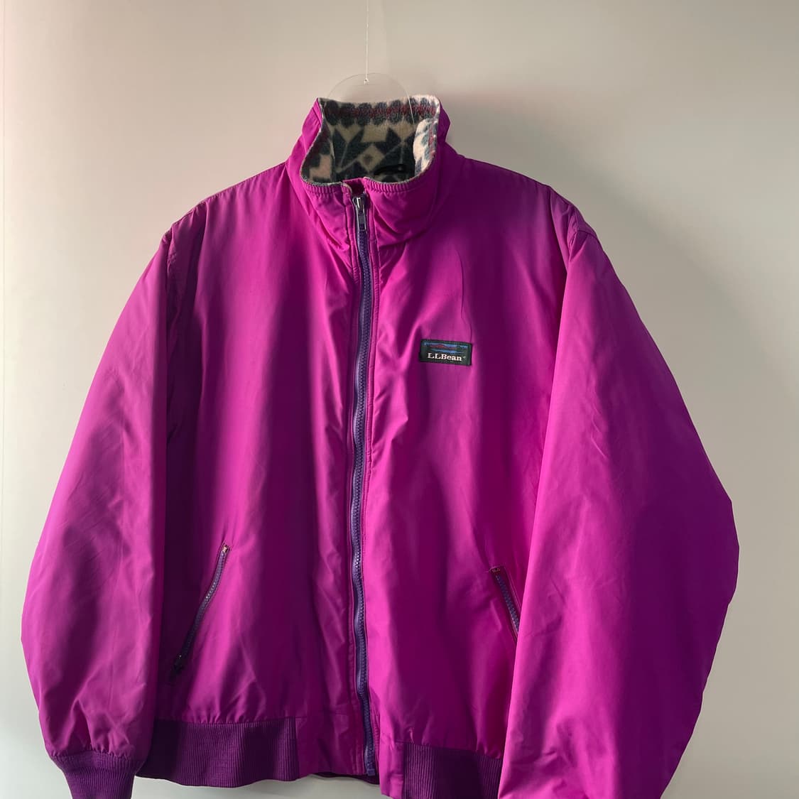 90s 엘엘빈 아즈텍 나일론 웜업자켓 상품이미지3