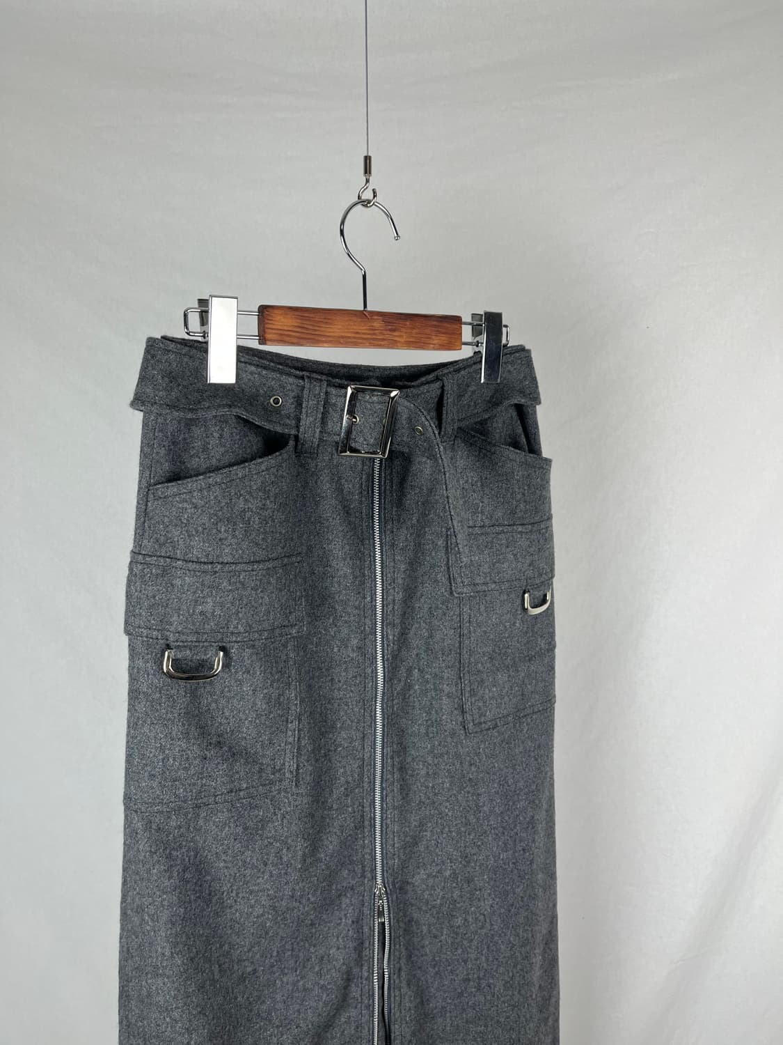 Vintage 울 혼방 벨트 스커트  상품이미지2