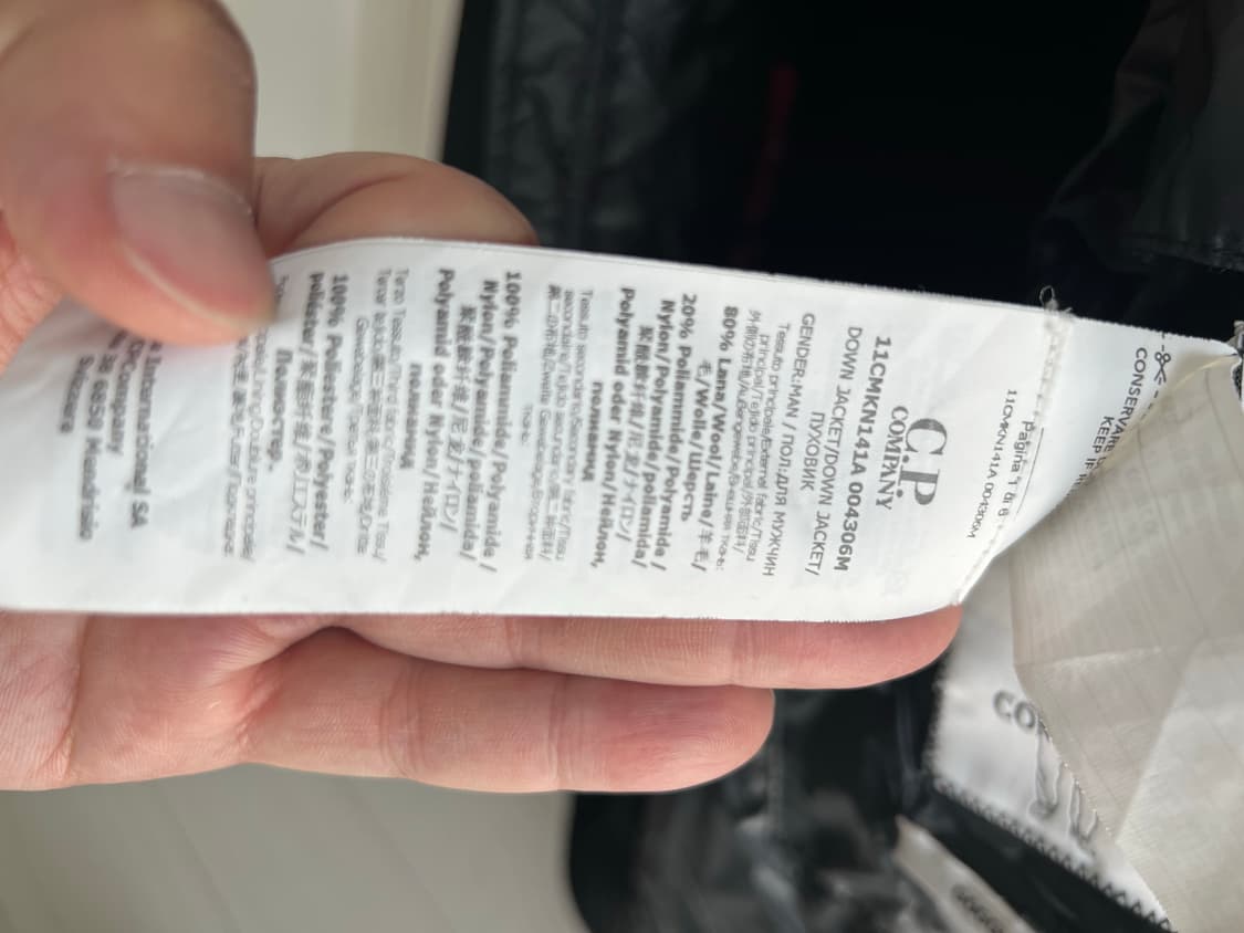 CP컴퍼니 DD쉘 니트 패딩 블랙 48 상품이미지8