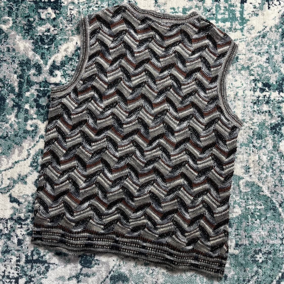 Missoni Sport 미쏘니 패턴 니트 스웻 베스트(M) 상품이미지4