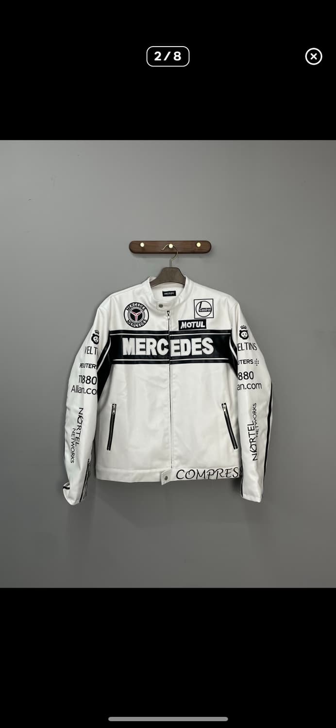 메르세데스 벤츠 바이크 가죽 자켓 A3113 상품이미지2