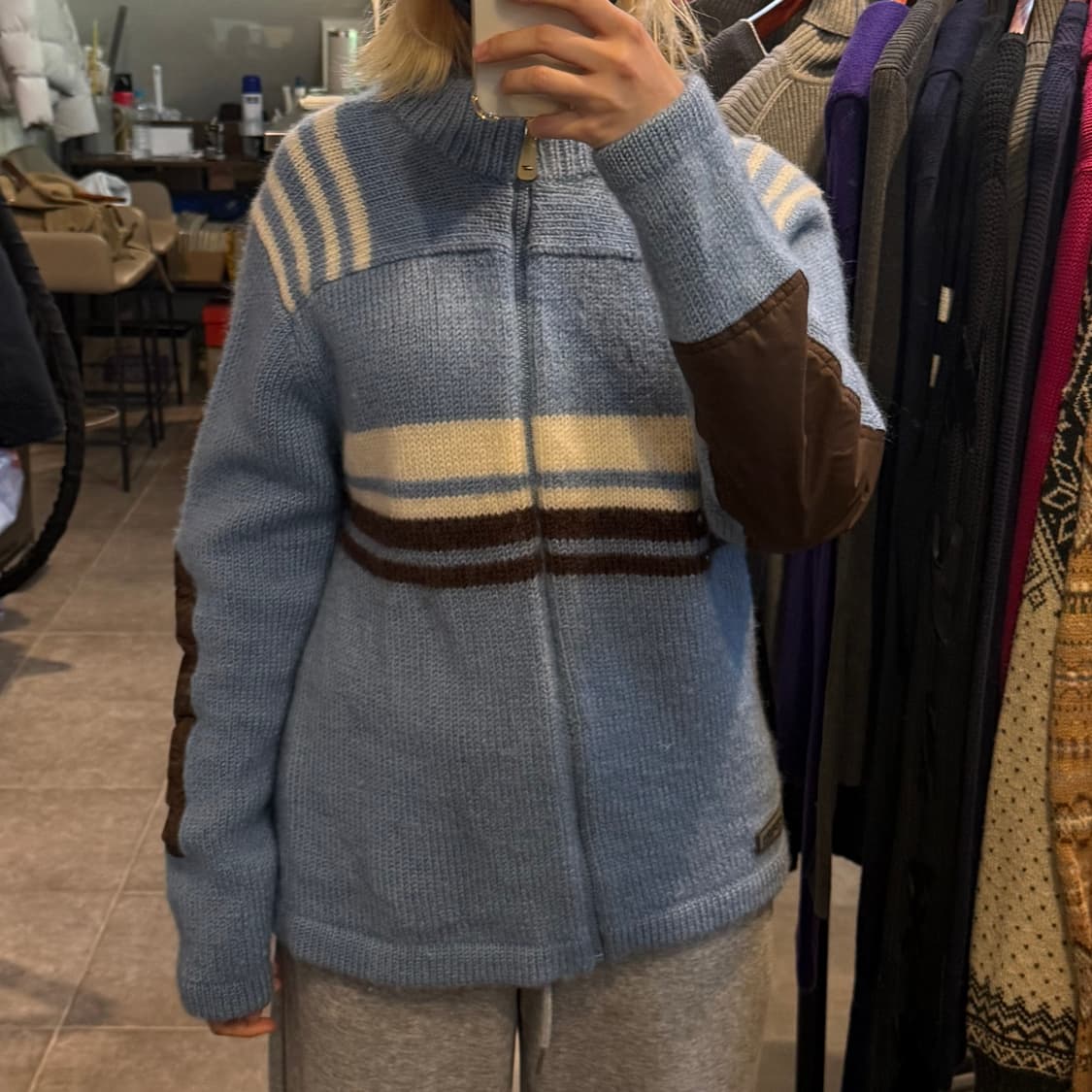 [NO.9] VTG 니트 집업 상품이미지2